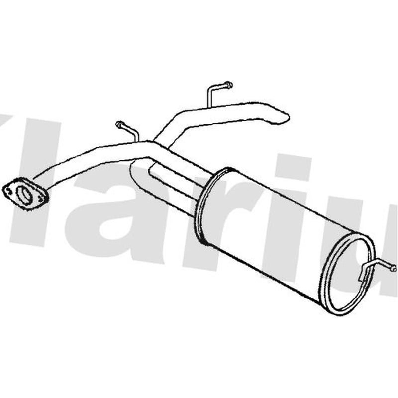 Klarius Box With Tail Pipe Rear HA378T