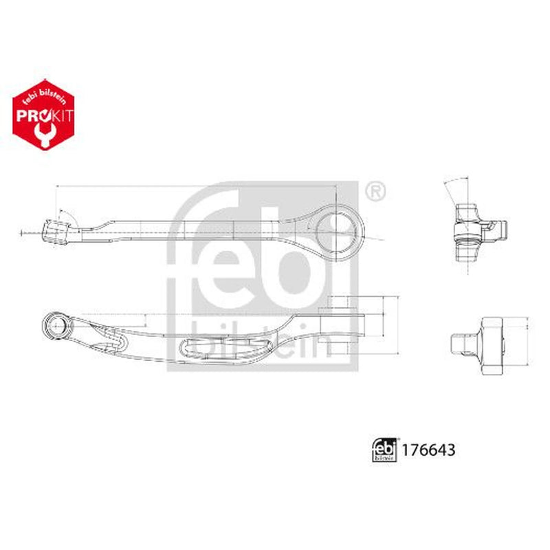 Febi Control/Trailing Arm Rear 176643