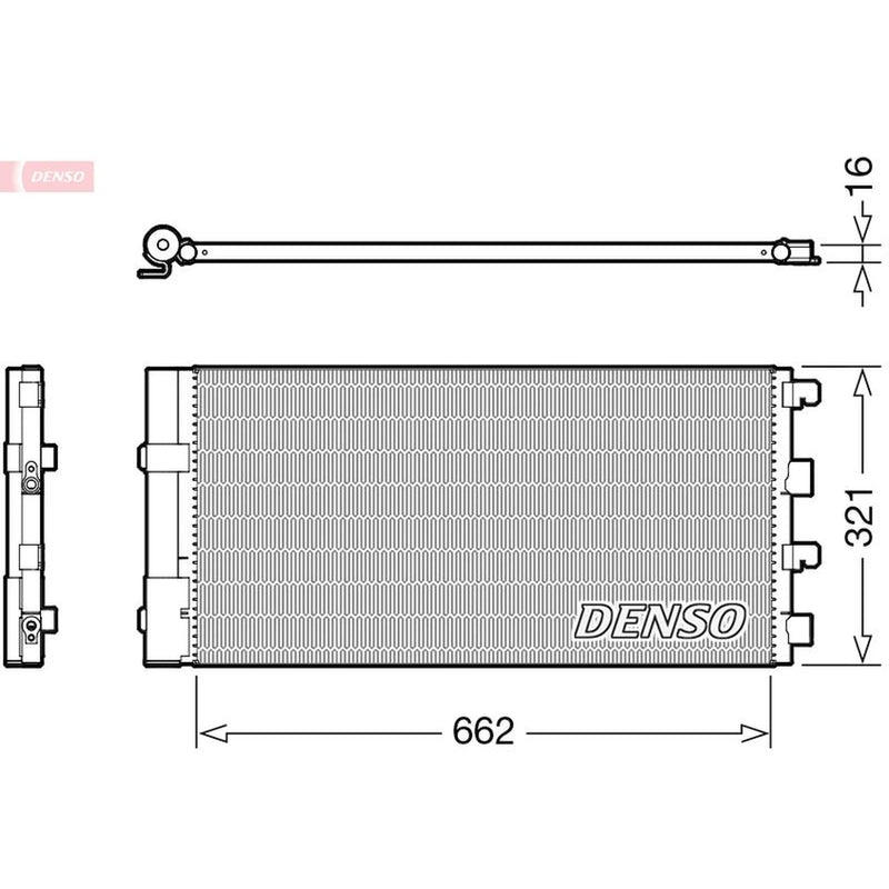 Denso Air Conditioning Condenser DCN37003