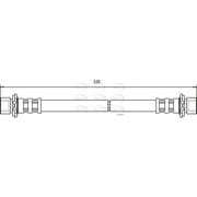 Apec Brake Hydraulic Hose Line Rear HOS3599