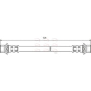 Apec Brake Hydraulic Hose Line Rear HOS3599