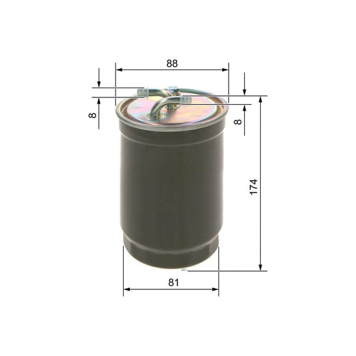 Bosch Car Fuel Filter N6172 Fits Land Rover Freelander Di - 2.0 - 98-00 04509061 Bosch  - Town Parts