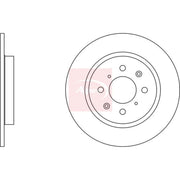 Apec 2 x Solid Rear Brake Discs DSK2767