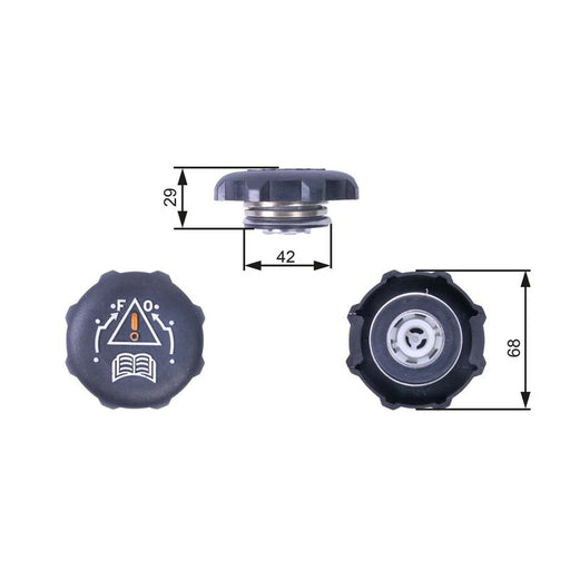 Gates Coolant Expansion Tank Cap RC239