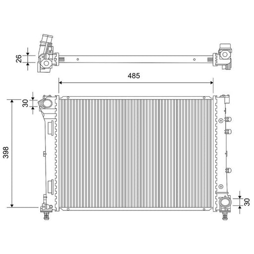 Valeo Engine Radiator 701699