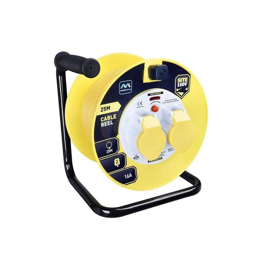 Masterplug Cable Reel 110V 16A Thermal Cut-Out 25m - LVCT2516/2-MP