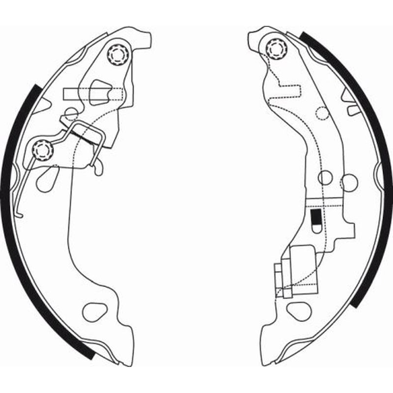 Mintex Brake Shoe Set Axle Kit MFR534