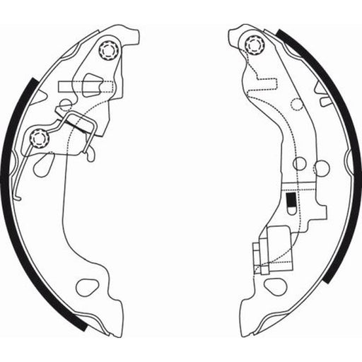 Mintex Brake Shoe Set Axle Kit MFR534