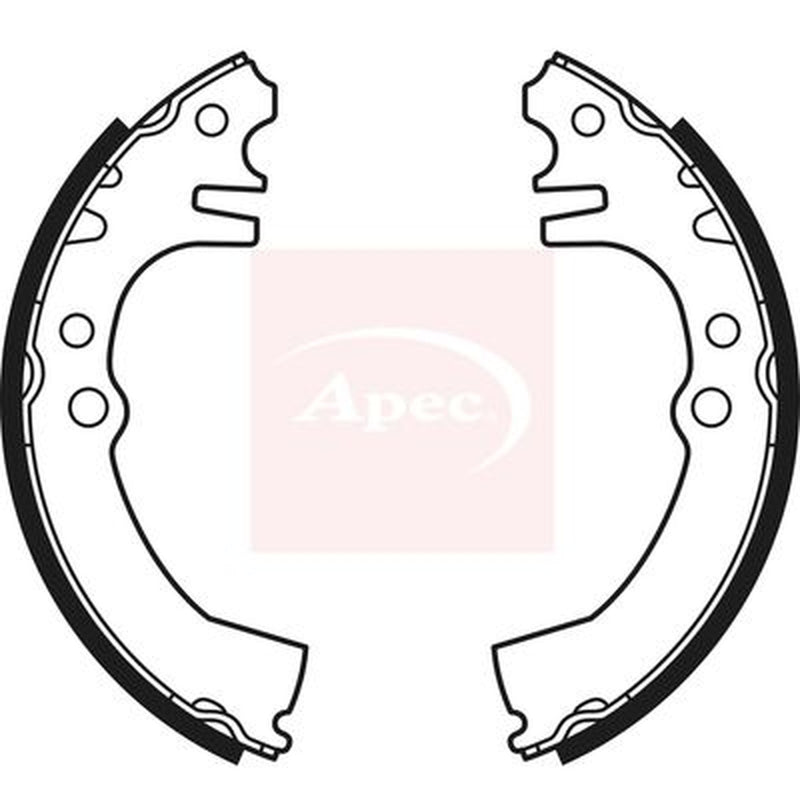Apec Brake Shoe Set Axle Kit SHU600