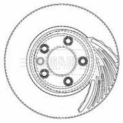Borg & Beck 2 x Vented Front Brake Discs BBD5759S