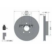 Textar 2 x Front Brake Discs 92179503