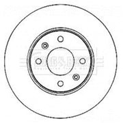Borg & Beck 2 x Vented Front Brake Discs BBD4579