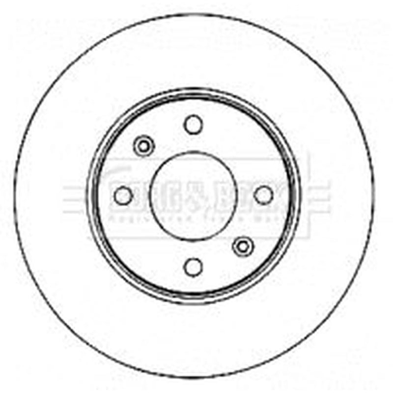 Borg & Beck 2 x Vented Front Brake Discs BBD4579