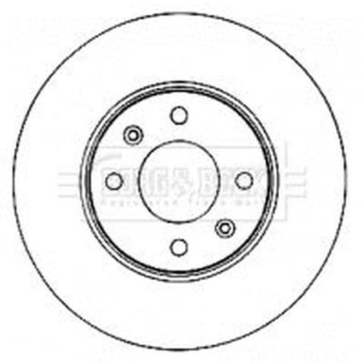 Borg & Beck 2 x Vented Front Brake Discs BBD4579