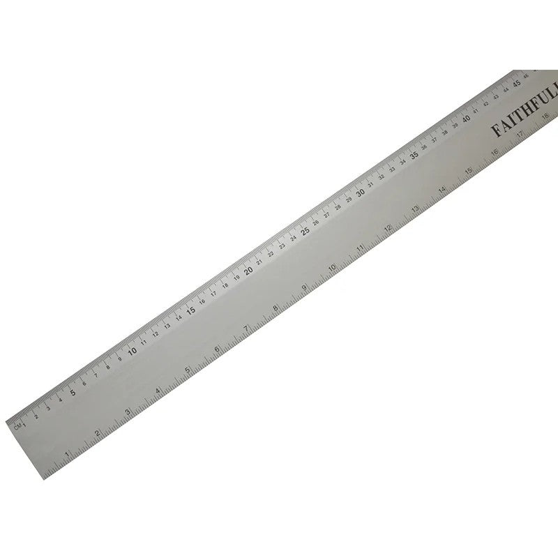 Faithfull Aluminium Flat Rule 1m/39in - FAIRULE1000