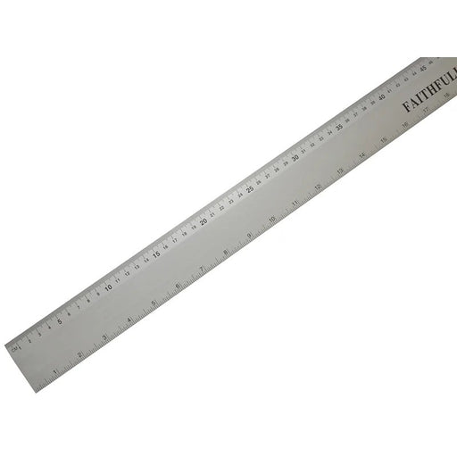 Faithfull Aluminium Flat Rule 1m/39in - FAIRULE1000