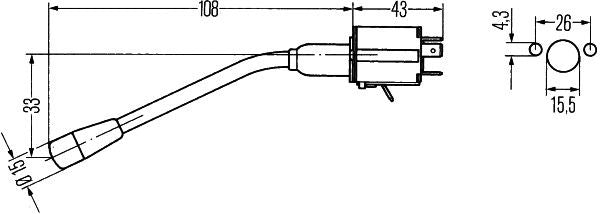 Hella 6BA 001 539-007 Steering Column Switch
