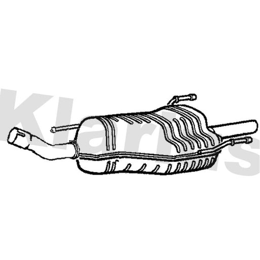 Klarius Box With Tail Pipe Rear HY259K