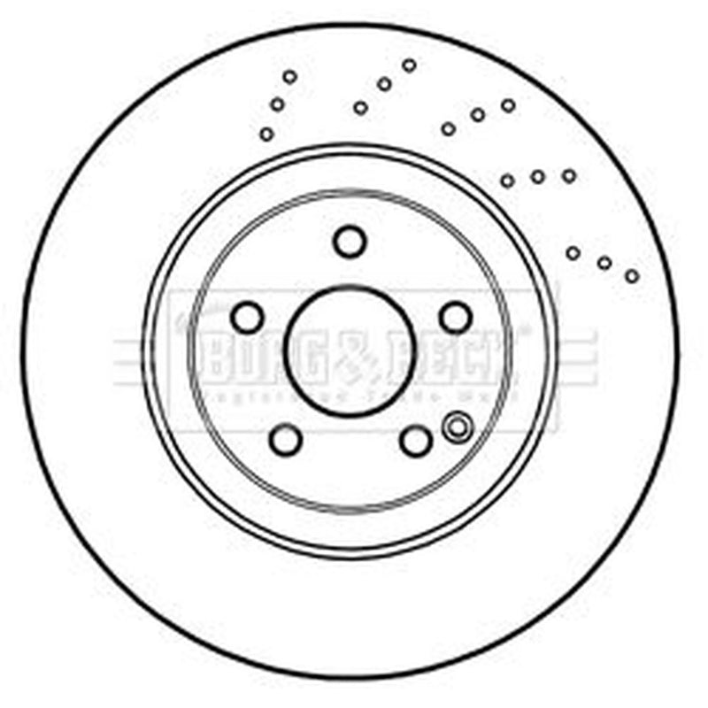 Borg & Beck 2 x / Front Brake Discs BBD6048S