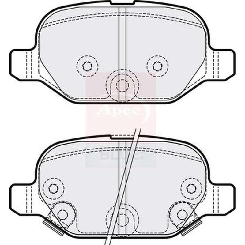 Apec Rear Brake Pad Set PD3289