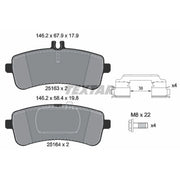Textar Rear Brake Pad Set 2516301