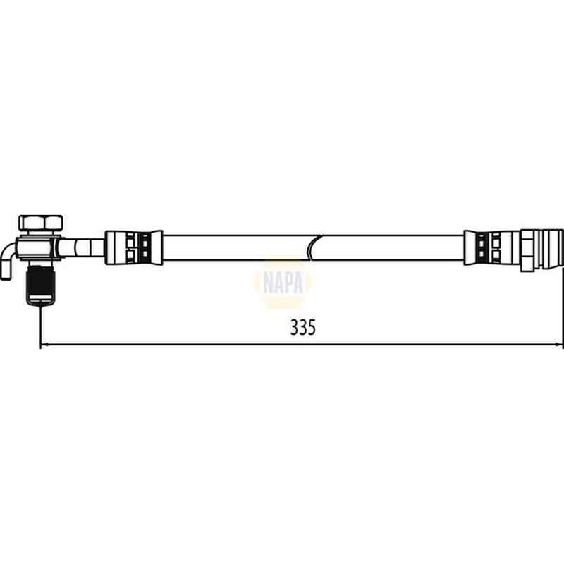 NAPA Brake Hydraulic Hose Line Rear Left NBH1269