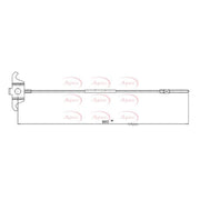 Apec Handbrake Cable Front CAB1128