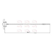 Apec Handbrake Cable Front CAB1128