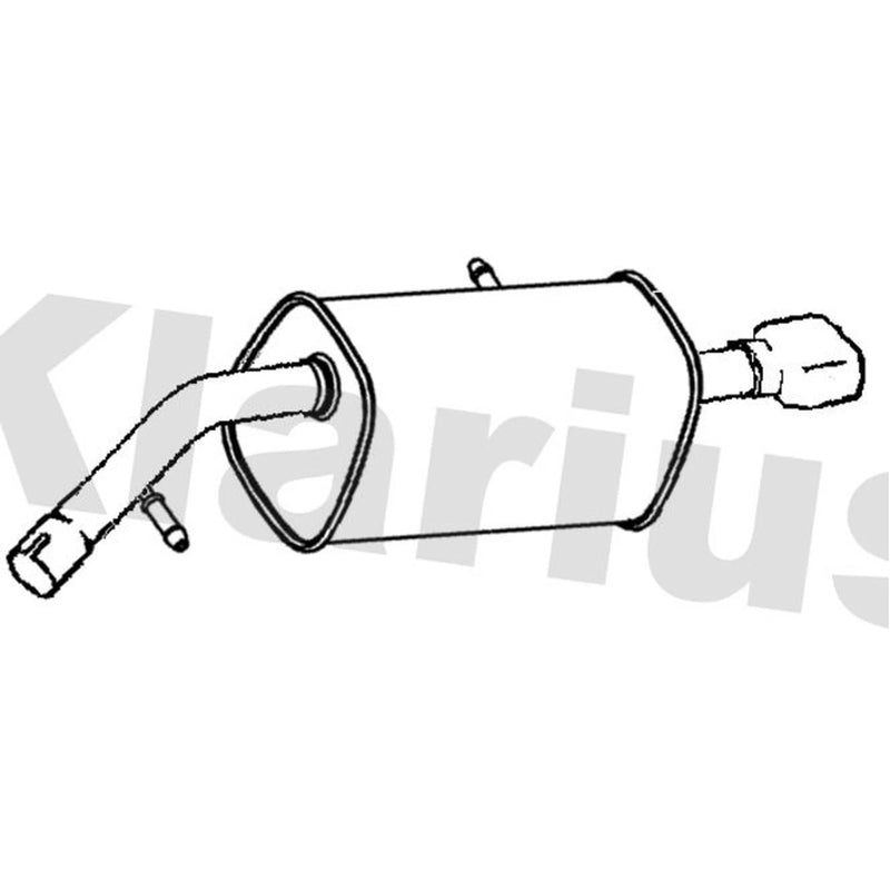 Klarius Box With Tail Pipe Rear PG934A