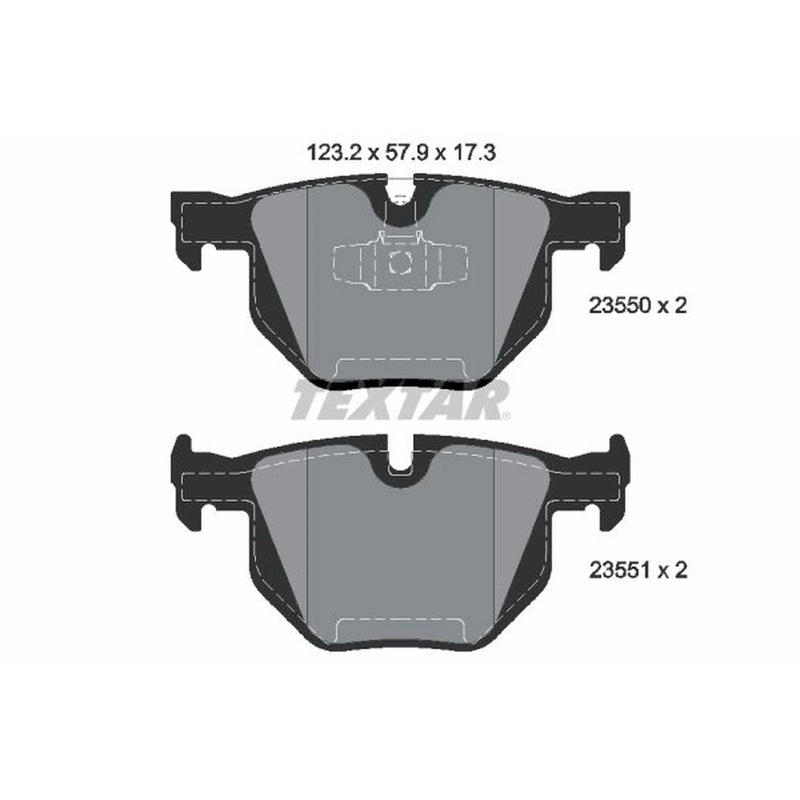 Textar Rear Brake Pad Set 2355001