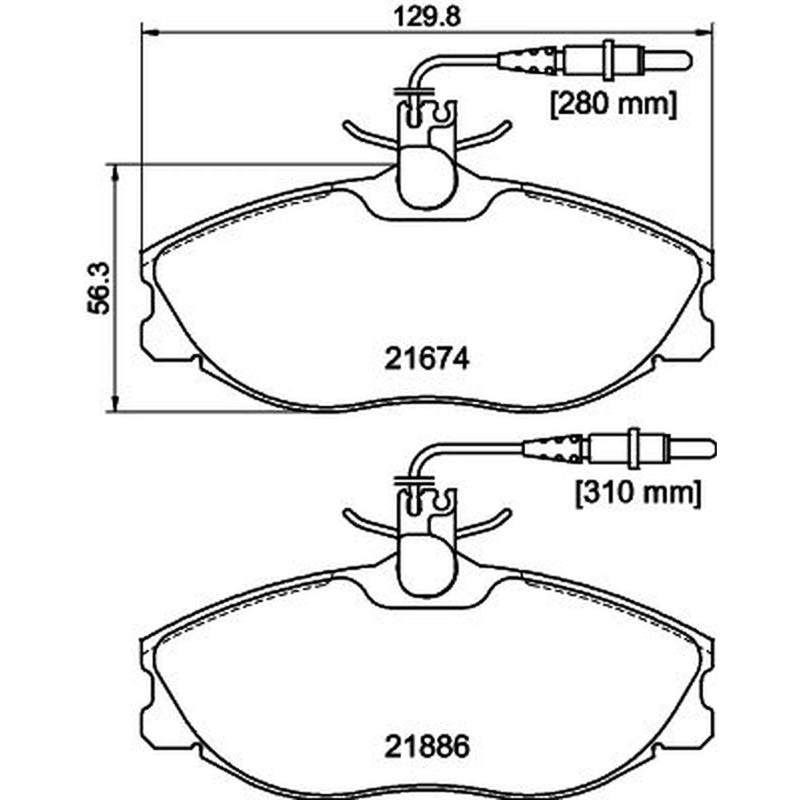 DON Front Brake Pad Set PCP1401