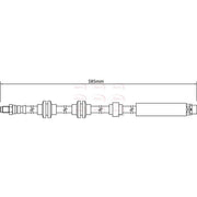 Apec Brake Hydraulic Hose Line Front HOS4305