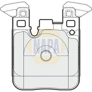 NAPA Rear Brake Pad Set NBP1613