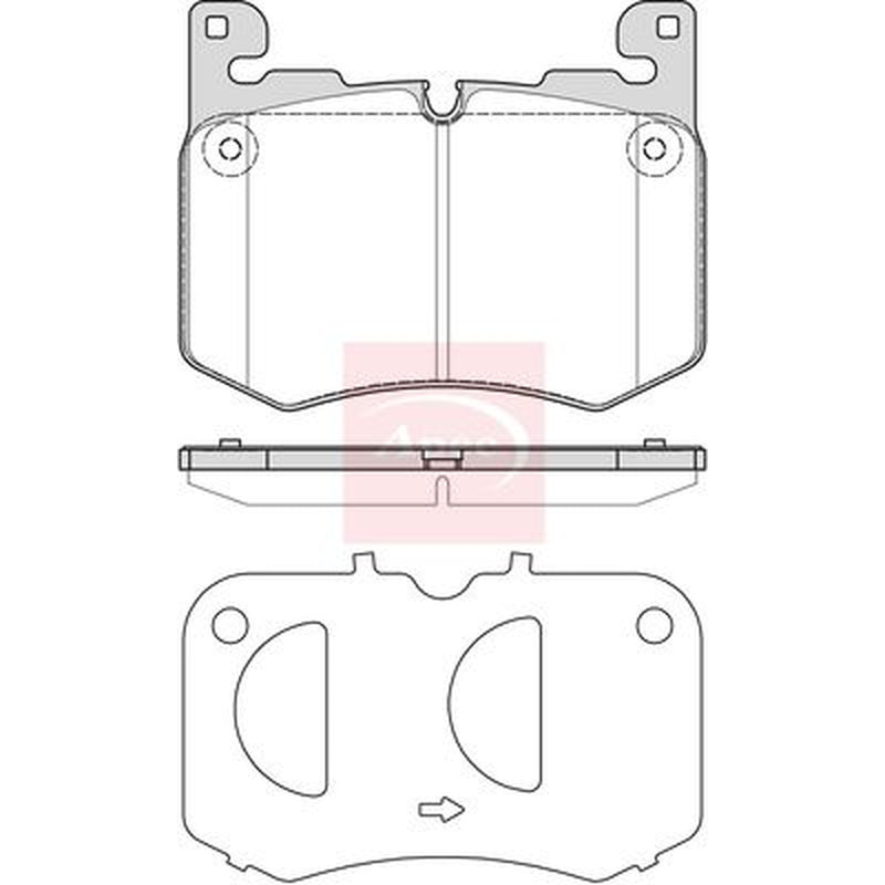Apec Front Brake Pad Set PAD2344