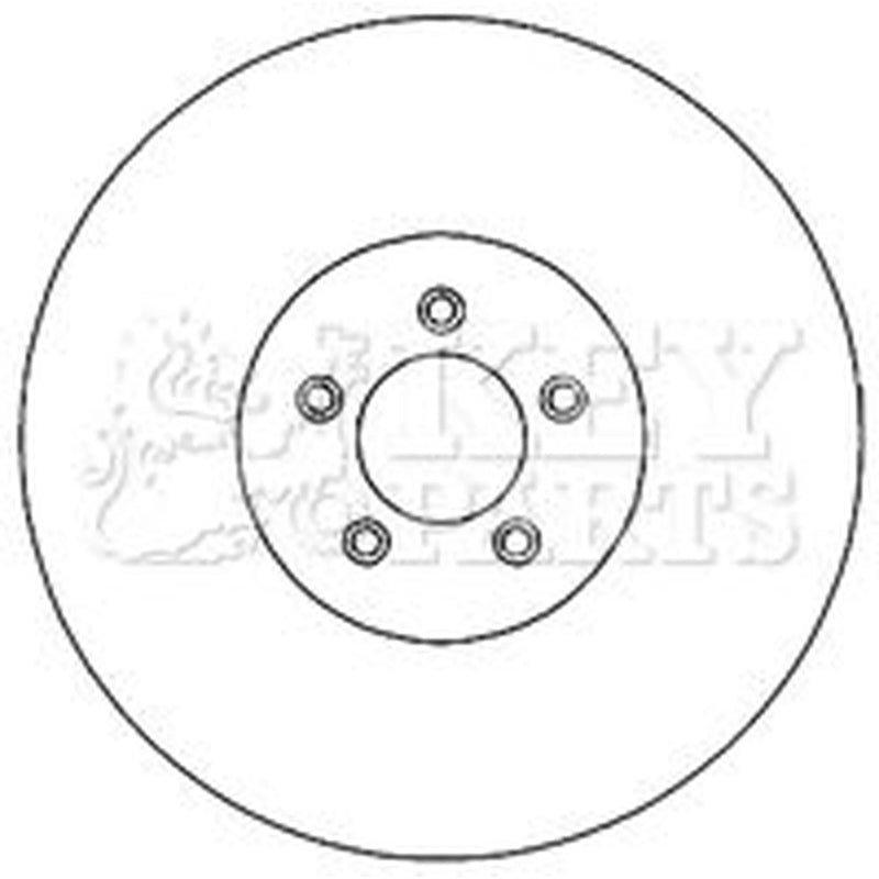 Key Parts 2 x Vented Front Brake Discs KBD4731