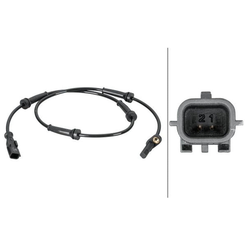 Hella ABS Wheel Speed Sensor Rear 6PU 012 806-631