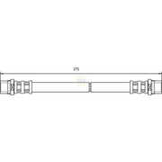 NAPA Brake Hydraulic Hose Line Rear NBH1156