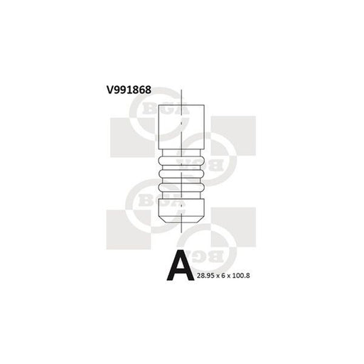 BGA Engine Exhaust Valve 29mm Head V991868