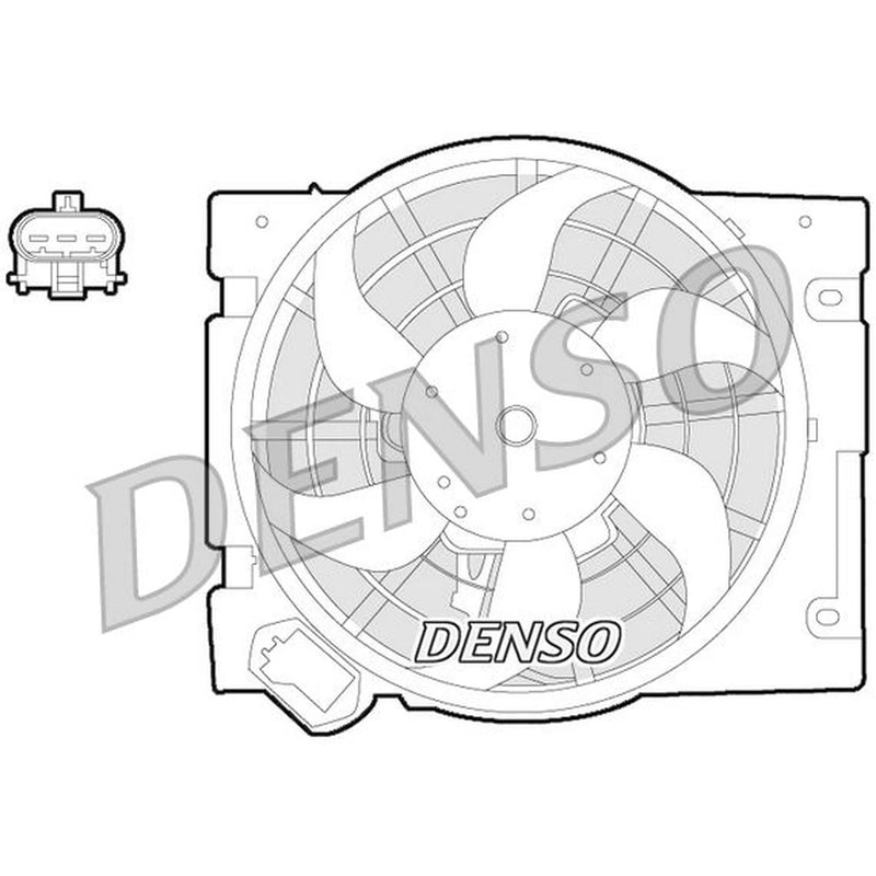 Denso Engine Cooling Fan DER20013