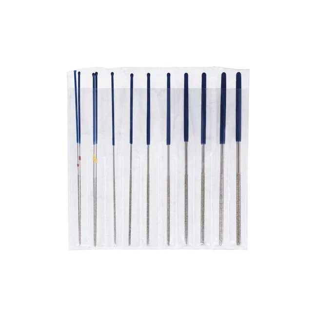 Laser Tools Micro Round Diamond Coated File Set 12pc - PL
