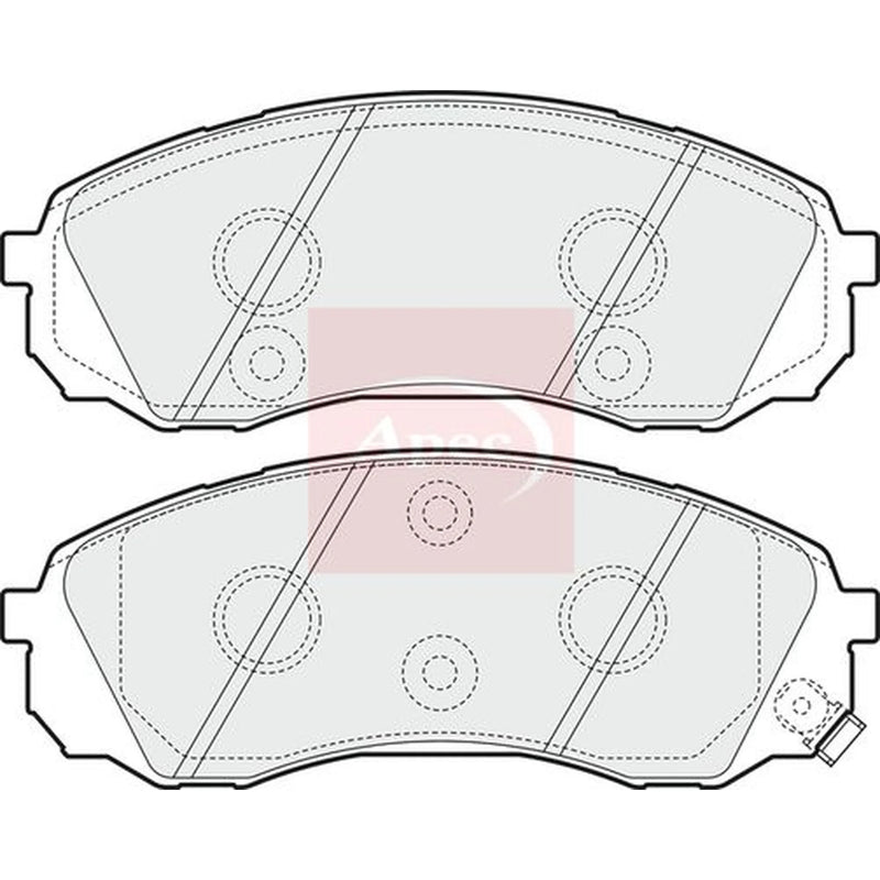 Apec Front Brake Pad Set PAD1584