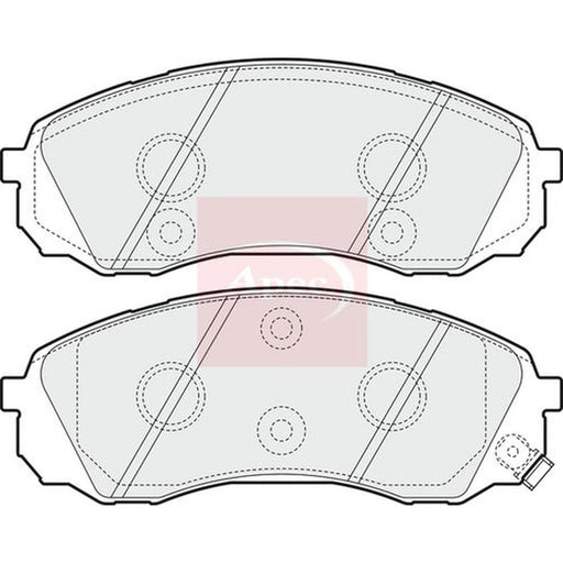 Apec Front Brake Pad Set PAD1584