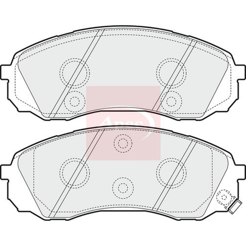 Apec Front Brake Pad Set PAD1584