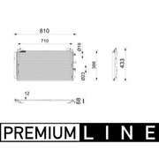 Mahle Air Conditioning Condenser AC 1210 000P