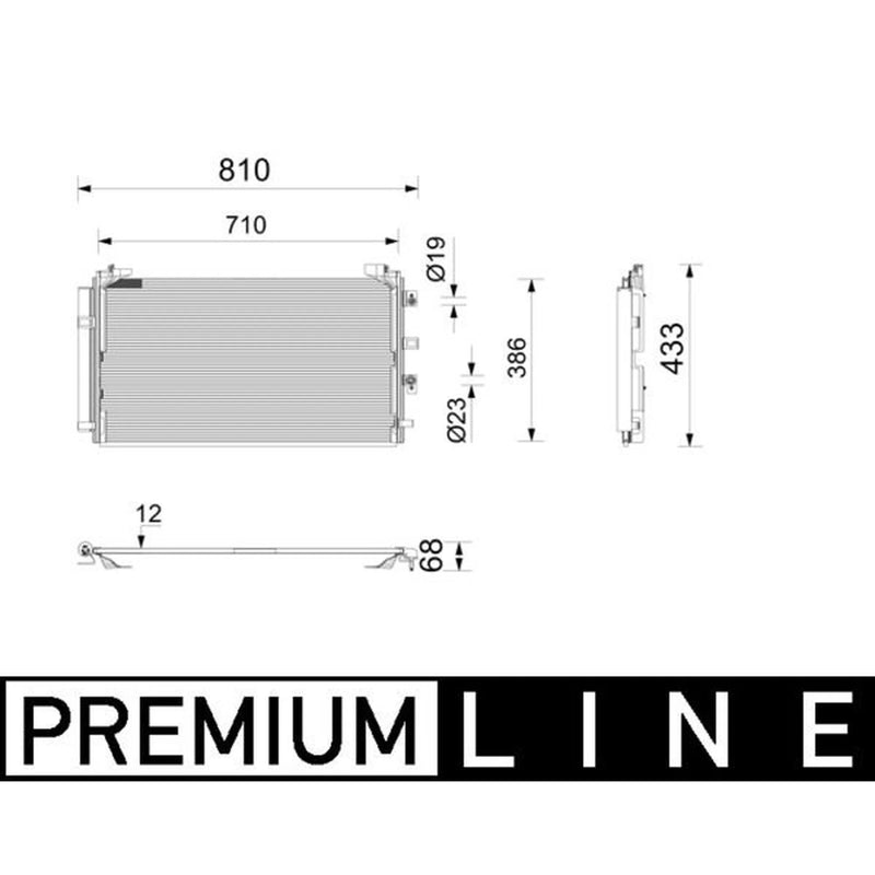 Mahle Air Conditioning Condenser AC 1210 000P