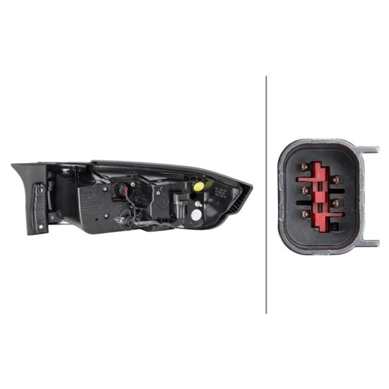 Hella Tail Light / Lamp W16W Left 2SK 012 379-431