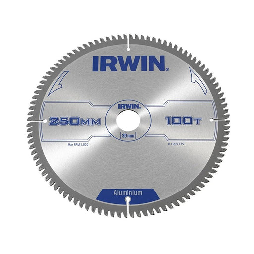 IRWIN® Professional Aluminium Circular Saw Blade 250 x 30mm x 100T TCG - 1907779