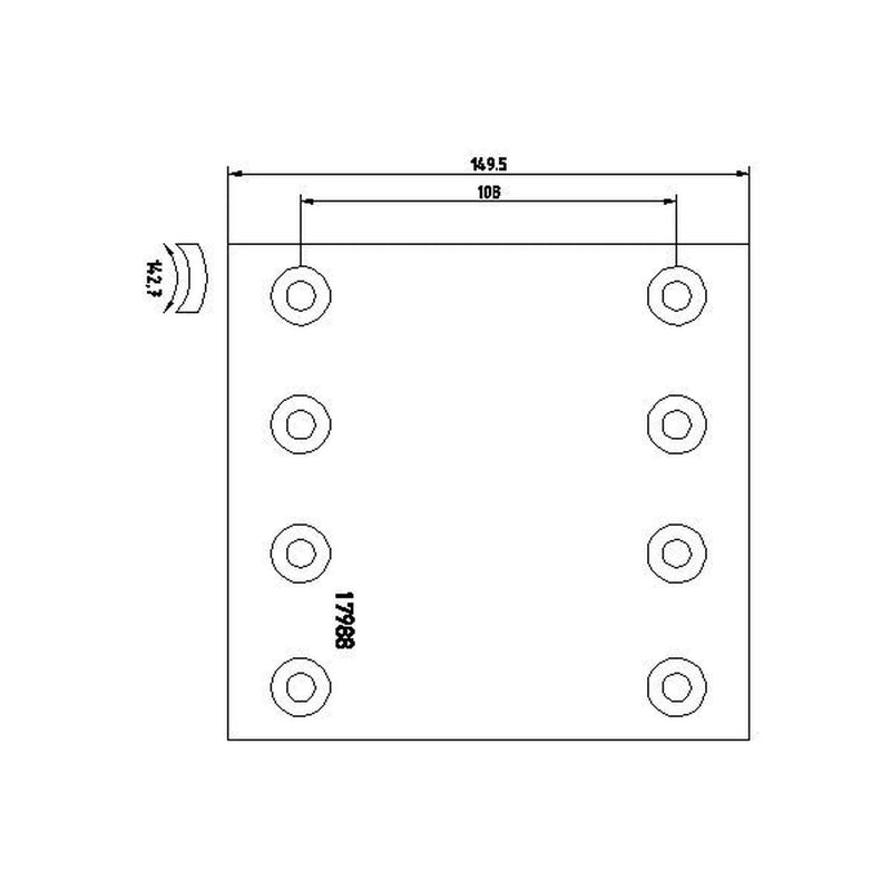 Textar Textar Cv Brake Lining Set 1798806