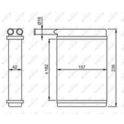 NRF Heater Matrix Core Heat Exchanger 52221