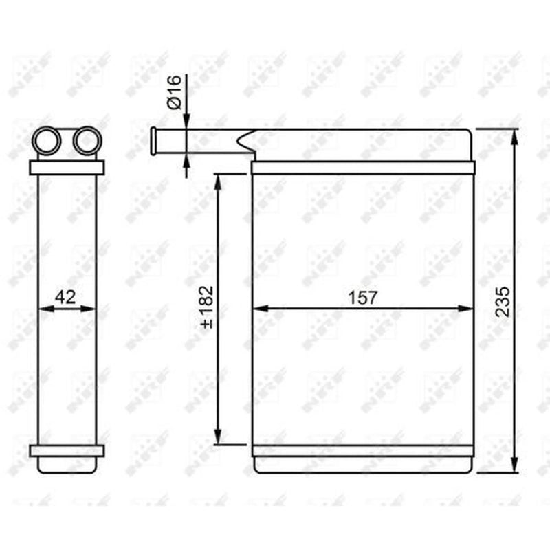 NRF Heater Matrix Core Heat Exchanger 52221